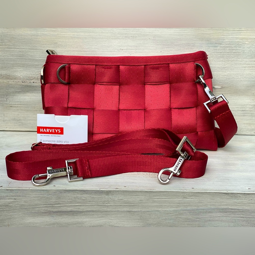 Harvey's Seatbelt Bag - Convertible Clutch (Scarlet)